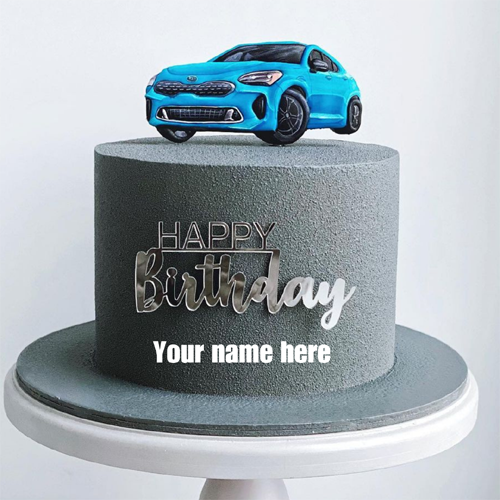 Gluten free happy birthday cake with name