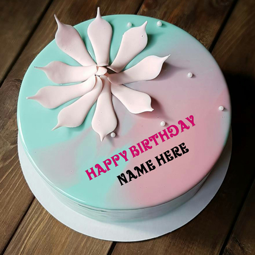 Generate Name On Butter Cream Birthday Cake For Mother