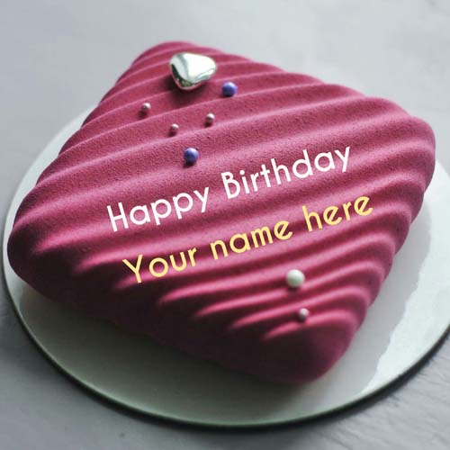 Designer Birthday Name Cake For Father For Wishes