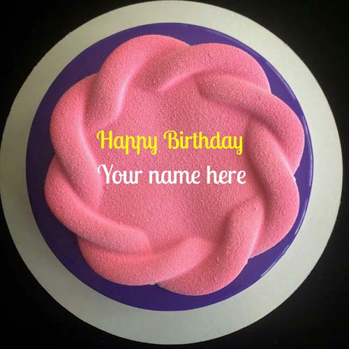 Write Name On Velvet Birthday Cake For Mother