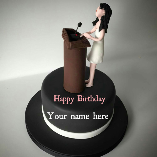 Speaker Special Birthday Wishes Cake With Name On It