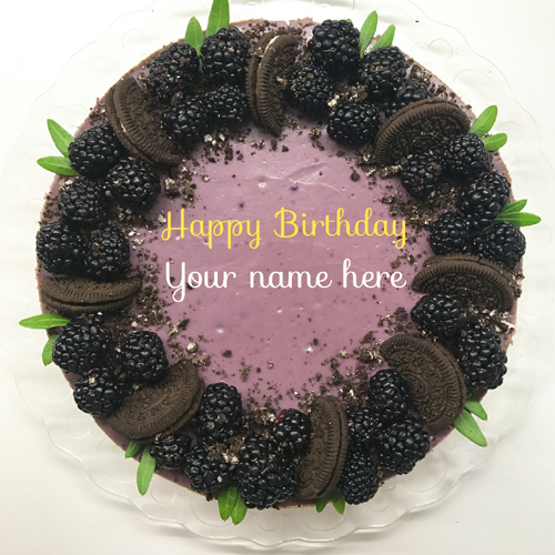 Oreo Birthday Cake With Name On It For Brother