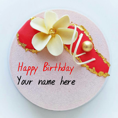 Mother Special Velvet Birthday Cake With Name On It 