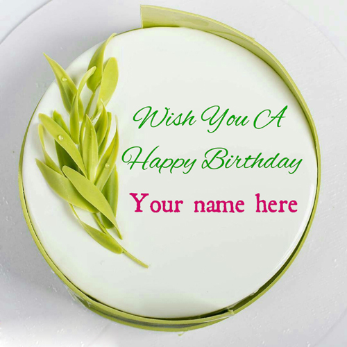 Happy Birthday Wishes Cake With Name On It 