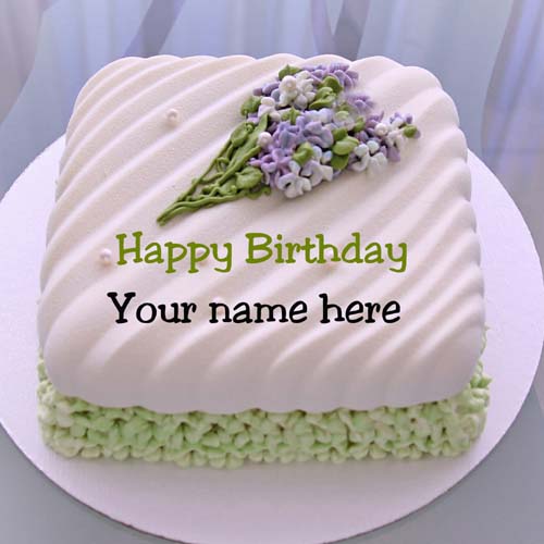 Butter Cream Flower Bouquet Birthday Cake For Wife